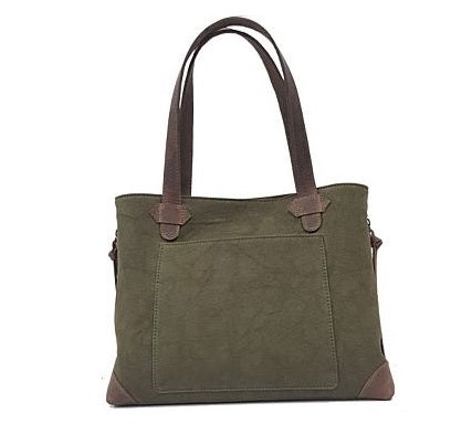 VersaCarry Conceal Carry Purse - Canvas Olive Green Tote Style