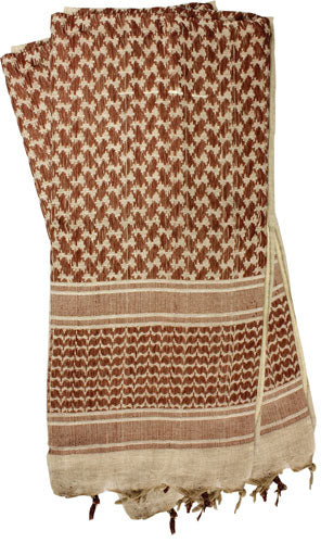 Red Rock Shemagh Head Wrap - Tan-brown