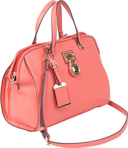 Bulldog Concealed Carry Purse - Satchel Coral
