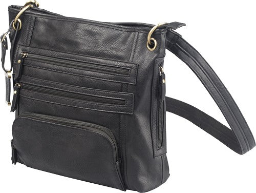 Bulldog Concealed Carry Purse - Large Cross Body Black