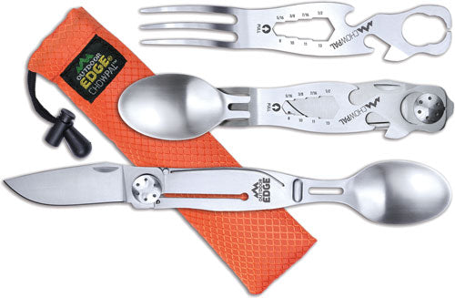 Outdoor Edge Chowpal Mealtime - Multitool W-knife & Orange Pouch