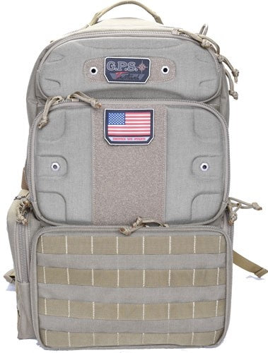 Gps Tactical Range Backpack - Tall W-waist Strap Tan Nylon
