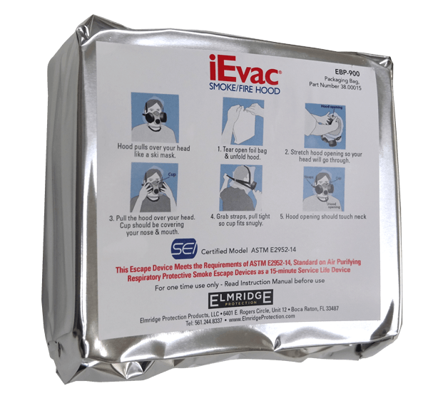 iEvac® Smoke Hood / Fire Escape Mask /w NBC filters